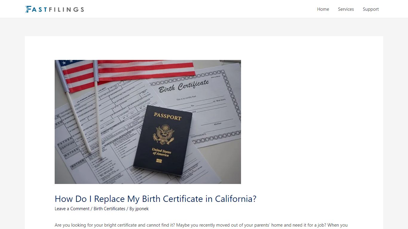 How Do I Replace My Birth Certificate in California?